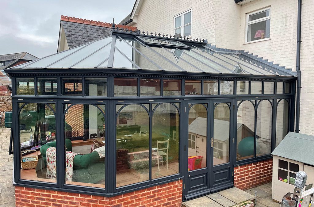 Conservatory in Exton, Devon, Internal and External, Long Life Coatings